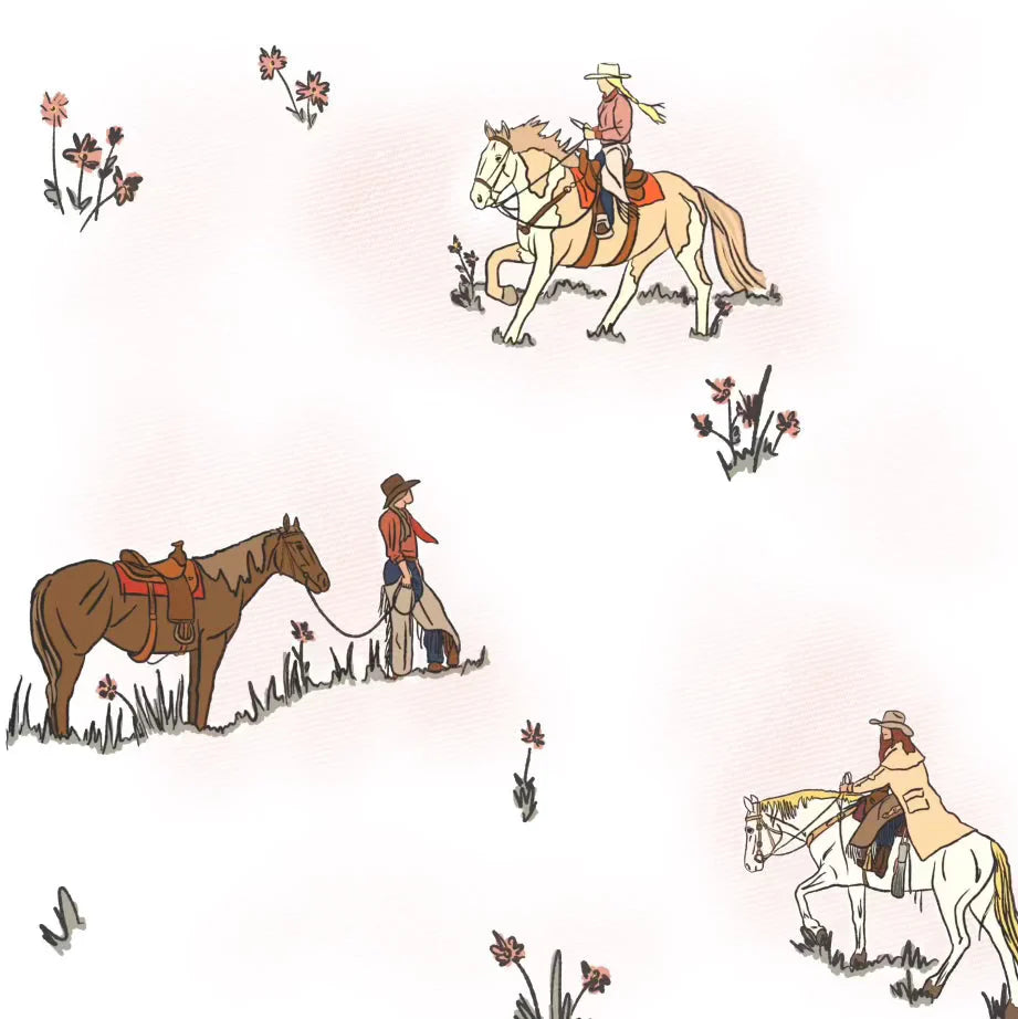 Cowgirl Peel and Stick Wallpaper