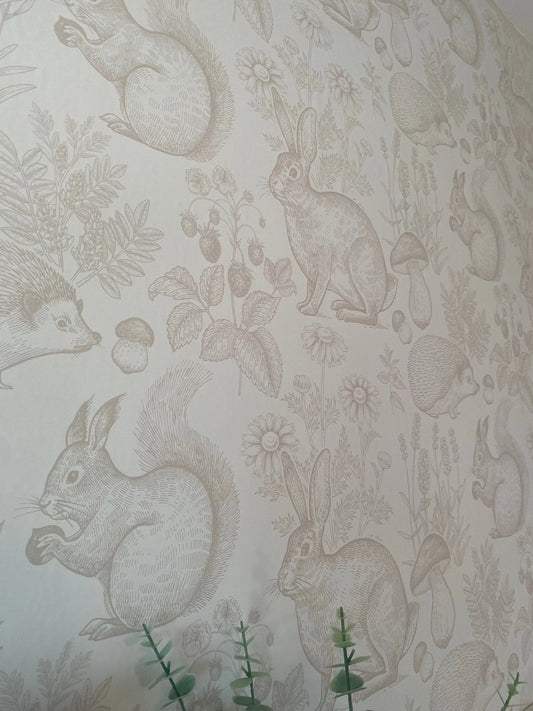 Animal Woodland Removable Peel and Stick Wallpaper