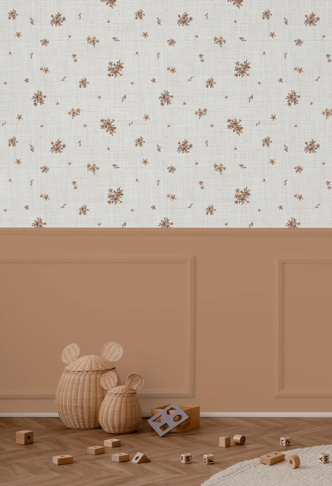 Antique Flowers Peel and Stick Wallpaper (Self-Adhesive)