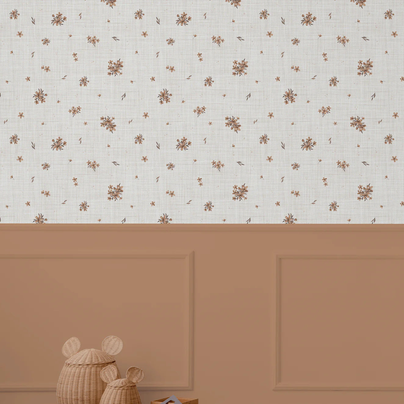 Antique Flowers Peel and Stick Wallpaper (Self-Adhesive)