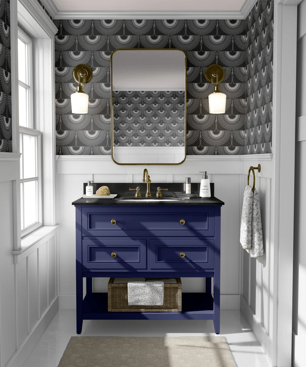 Black Swan Removable Peel and Stick Wallpaper (Crane)