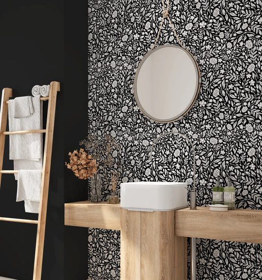 Bloom Custom Color Wallpaper - 4 Sheets 96" w x 96" h