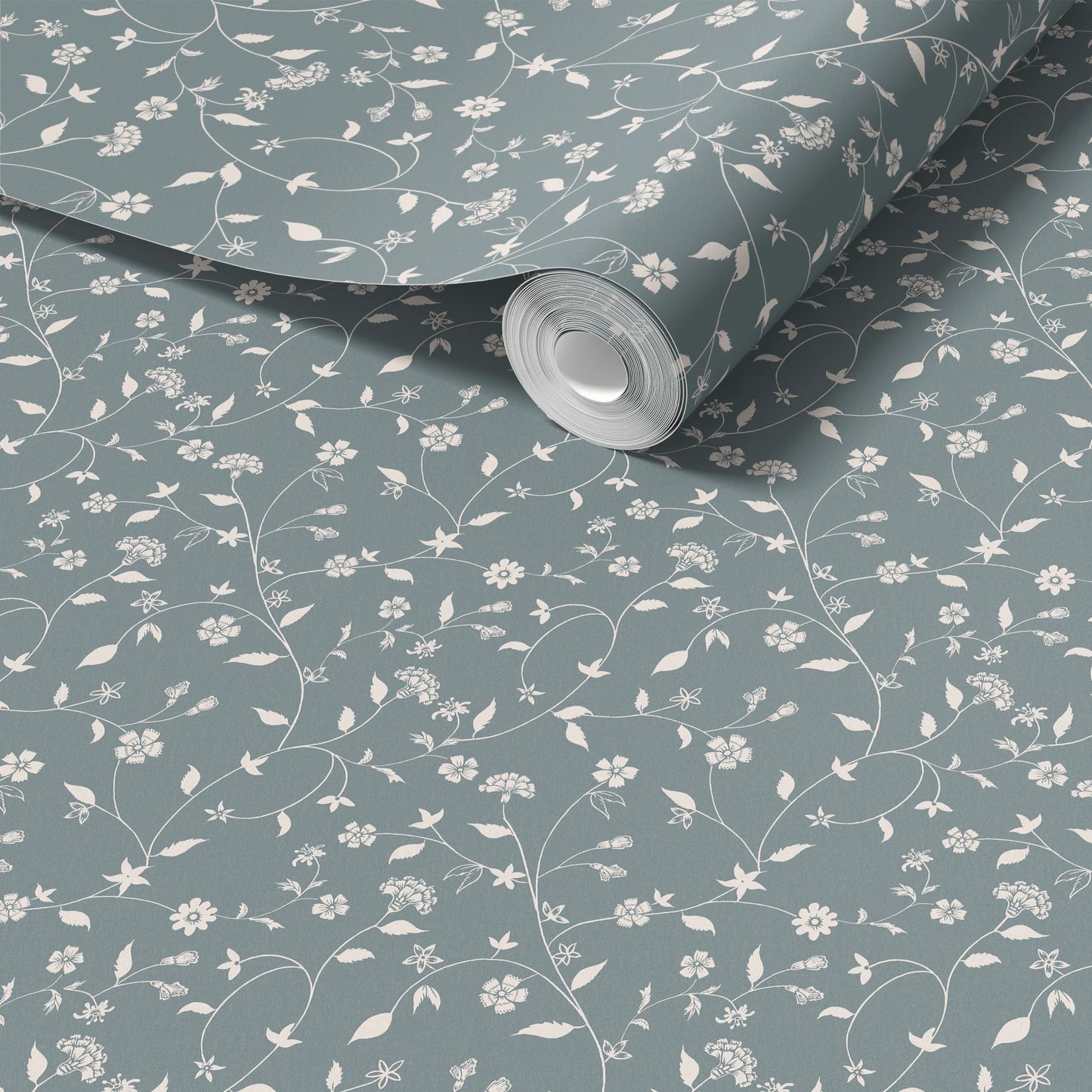 Blue Vines Peel and Stick Wallpaper