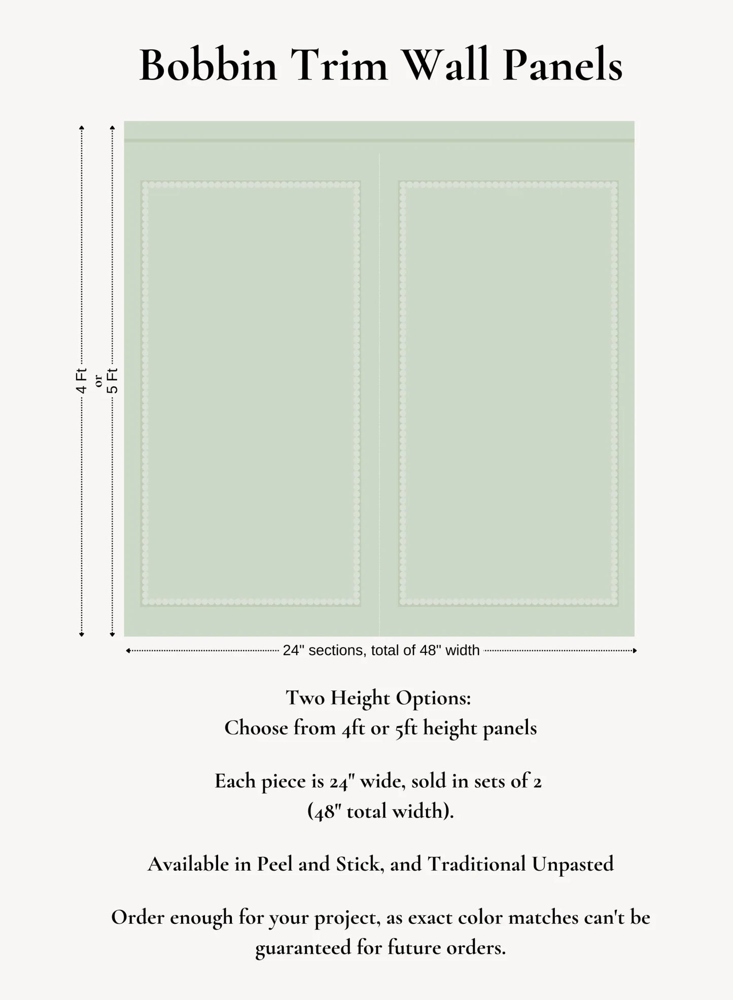 Bobbin Trim Wall Panels