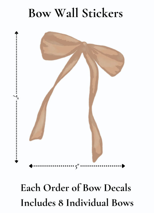 Bow Wall Stickers (Peel and Stick Decals)