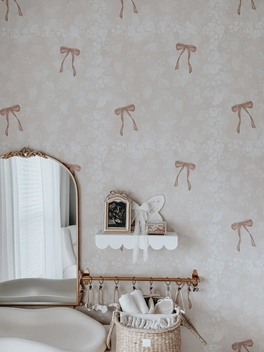 Bows Removable Peel and Stick Wallpaper