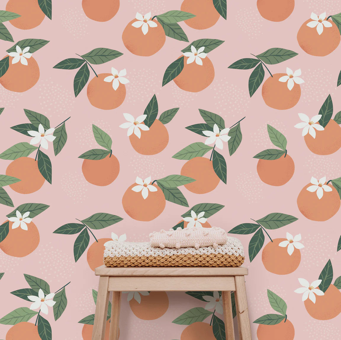 California Orange Peel and Stick Wallpaper