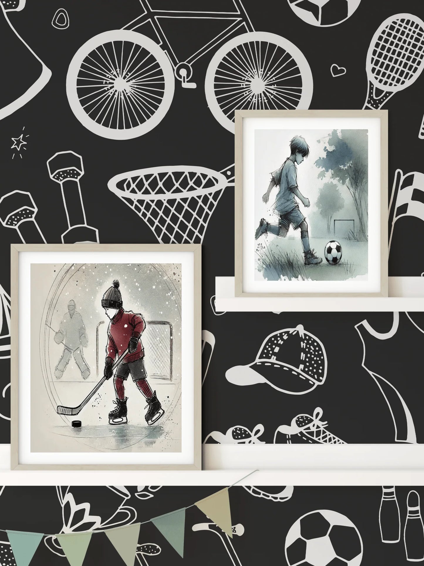 Chalkboard Sports Wallpaper