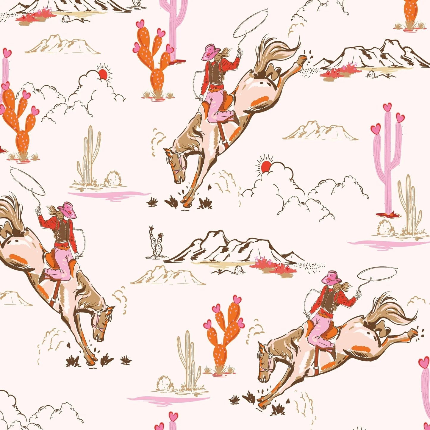 Coral Rodeo Wallpaper