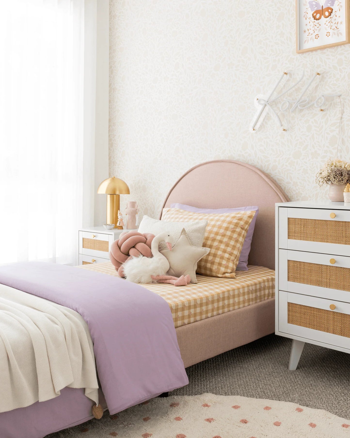 Cream Blossom Peel and Stick Wallpaper