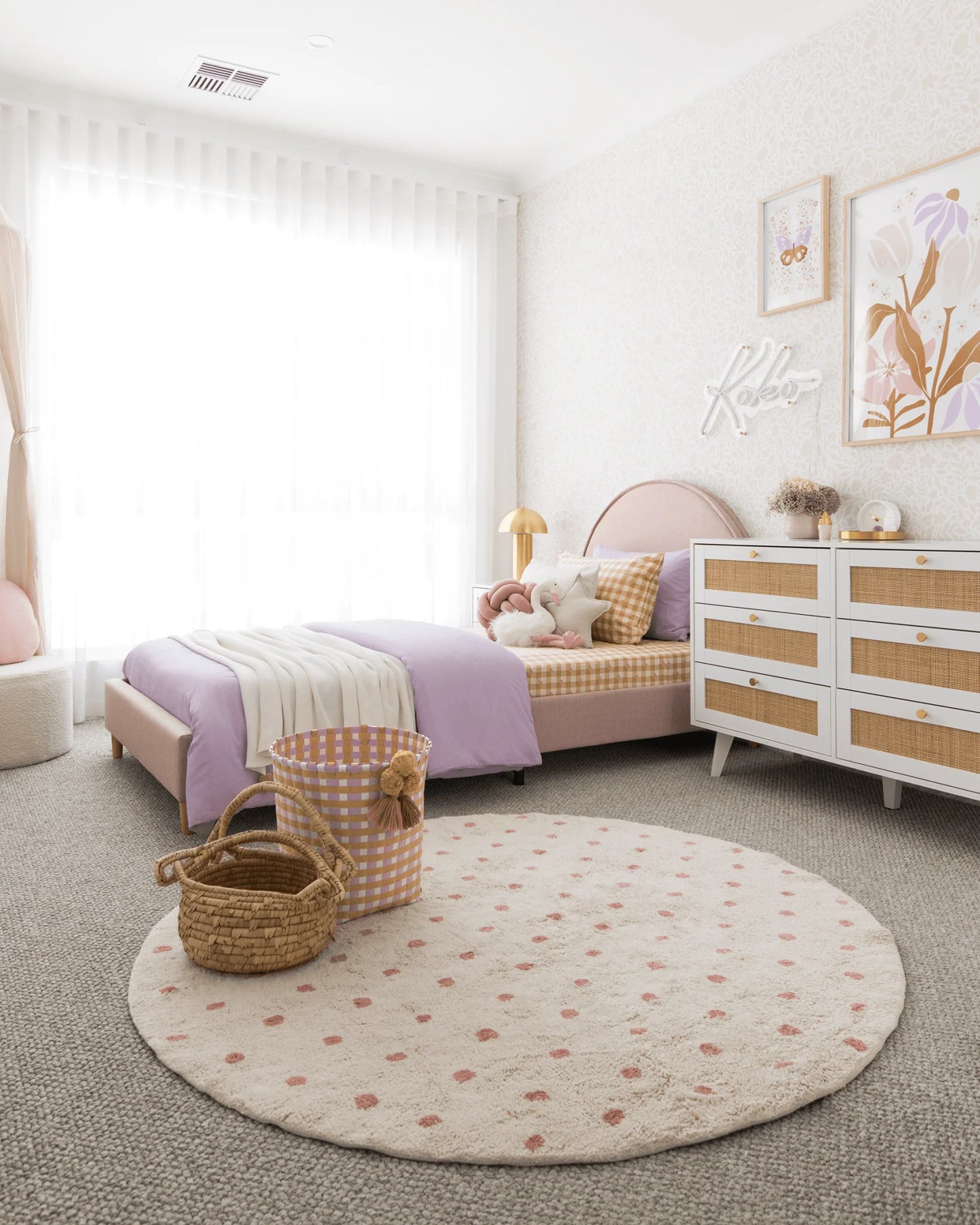 Cream Blossom Peel and Stick Wallpaper