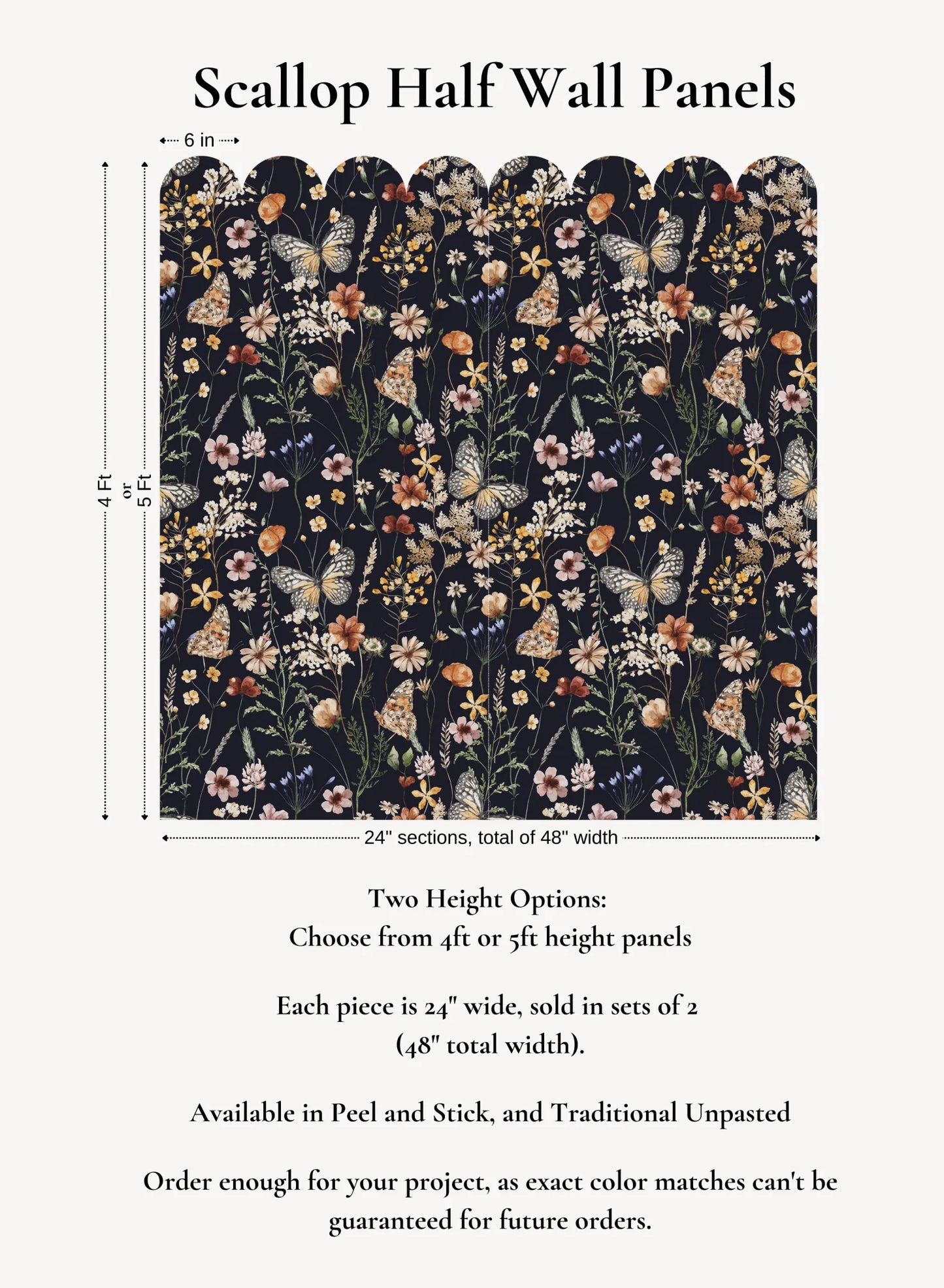 Custom Design Scallop Half Wall Panels