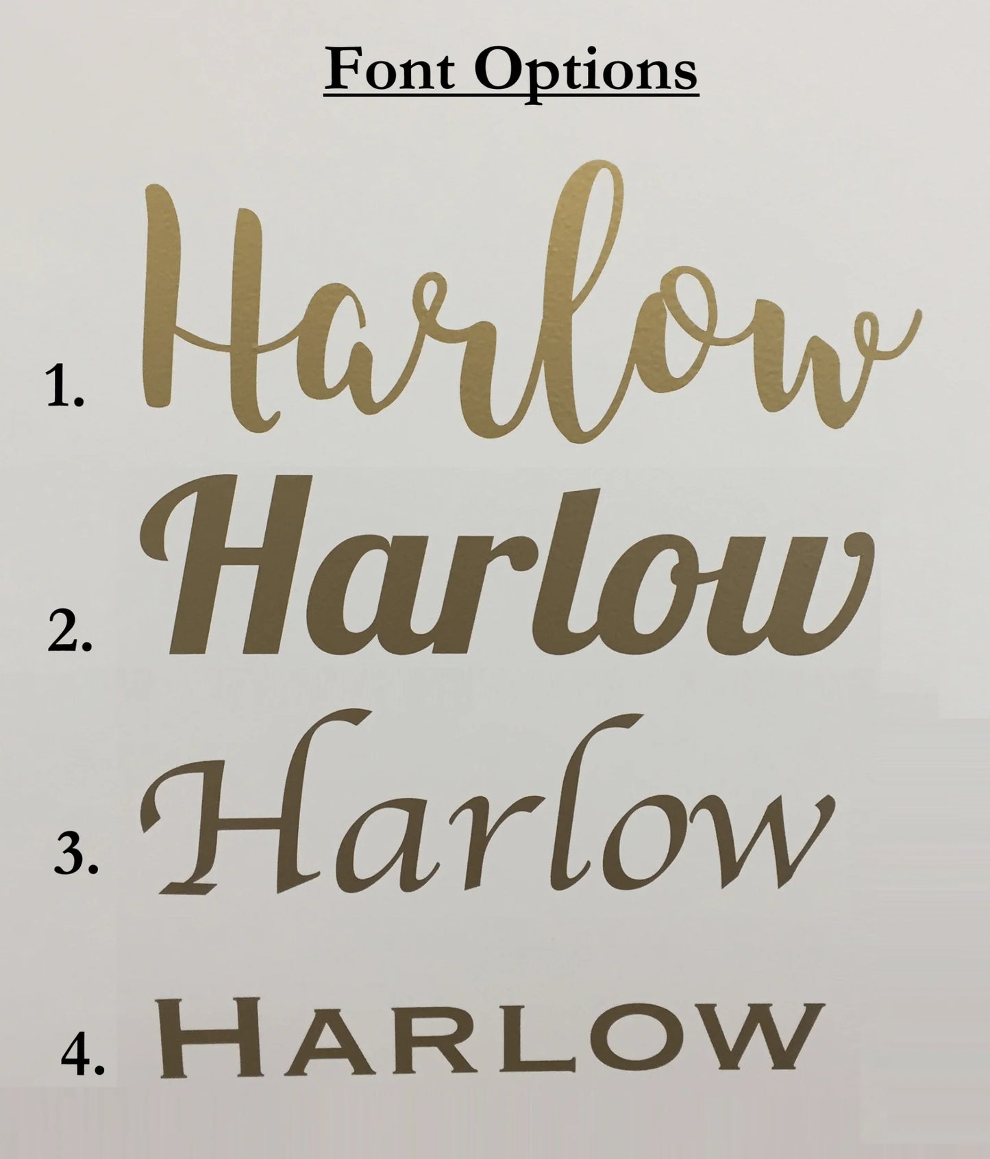 Custom Name Decal (Self Adhesive, Removable)