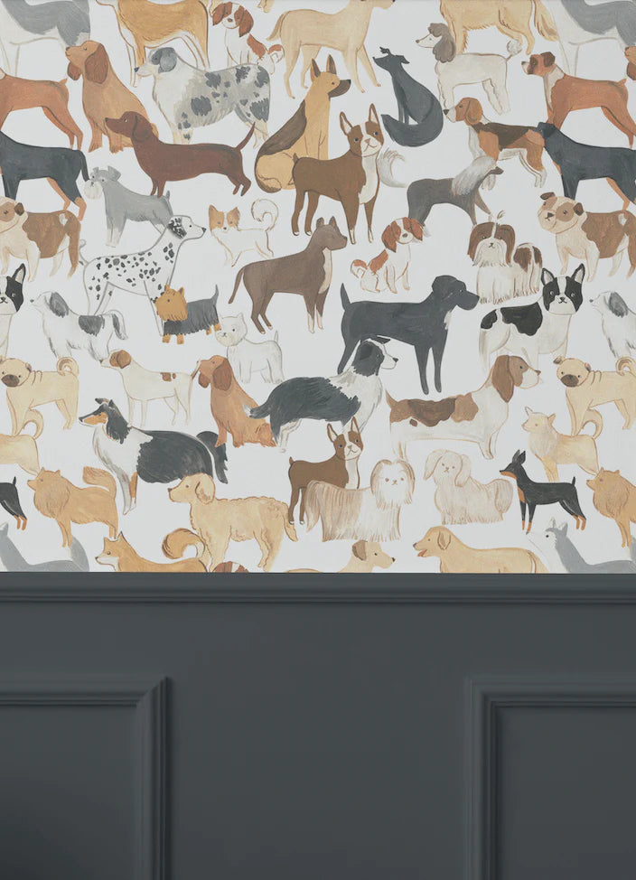 Dog Peel and Stick Wallpaper