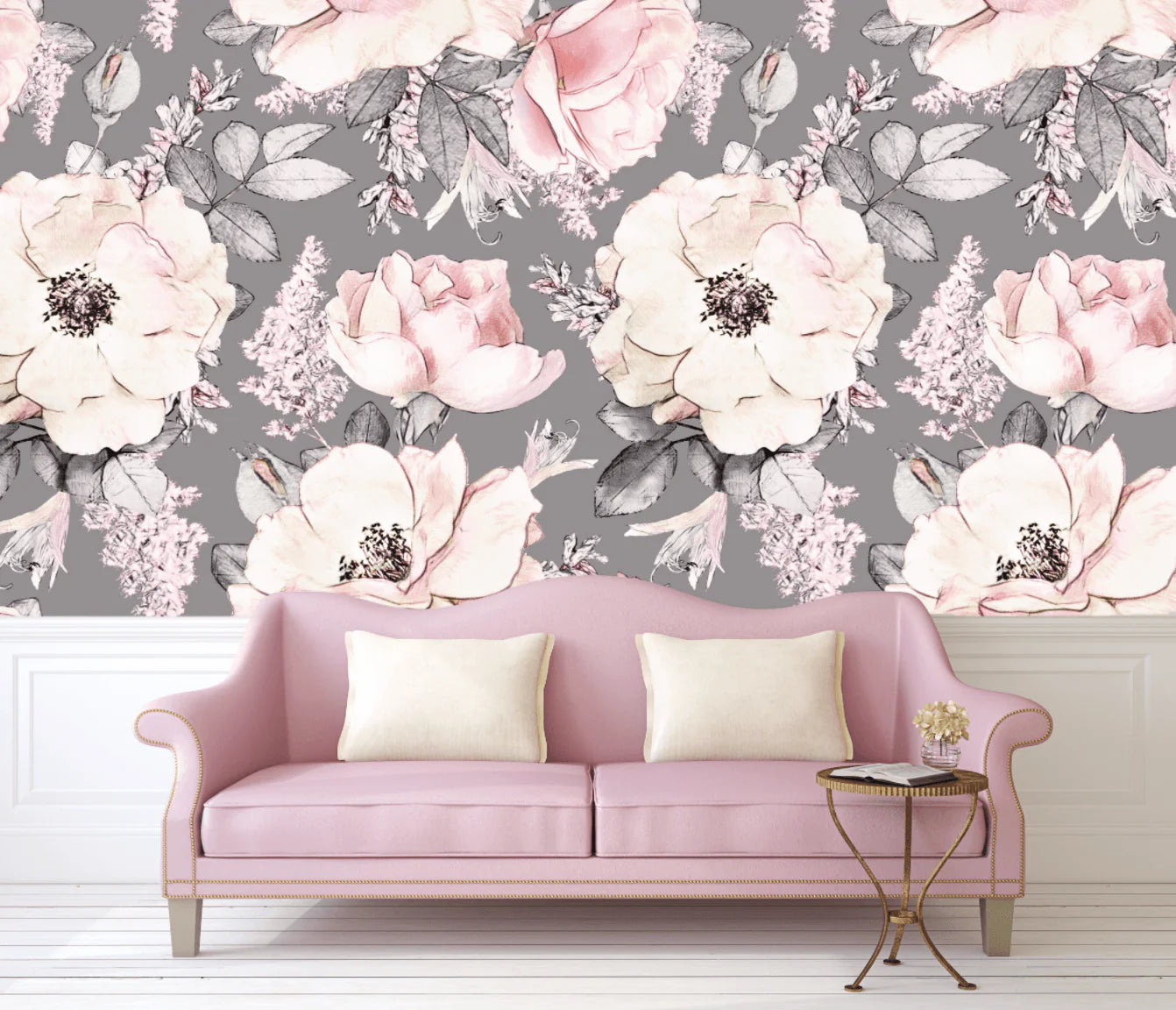 Dusty Rose Peel and Stick Wallpaper