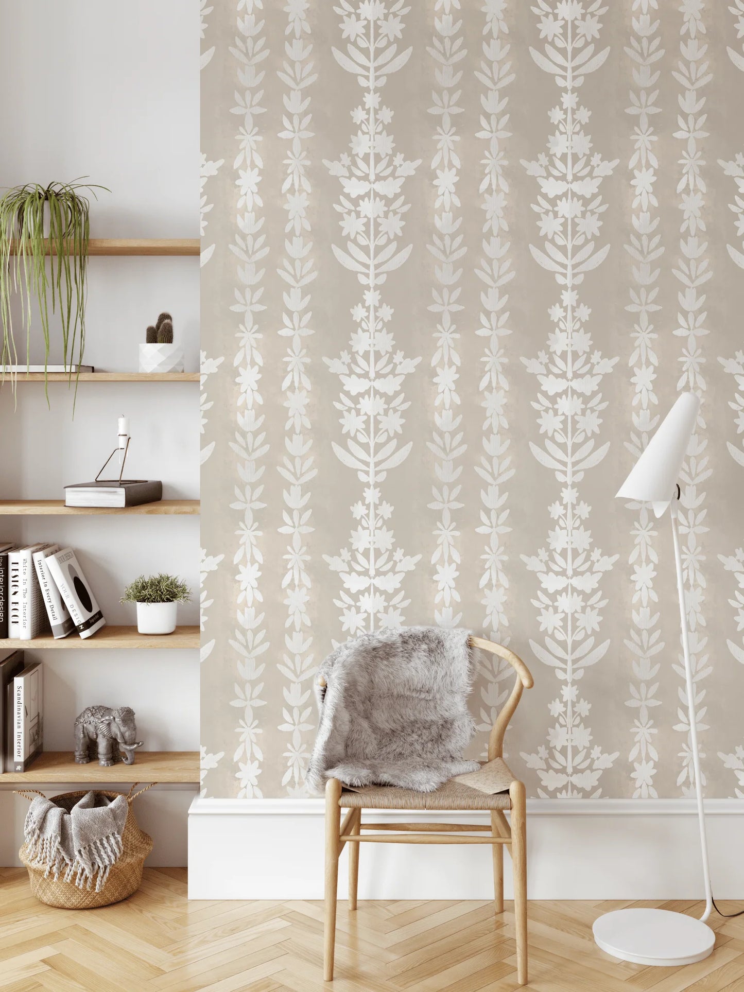 Earthy Tones Wallpaper, Peel & Stick and Removable