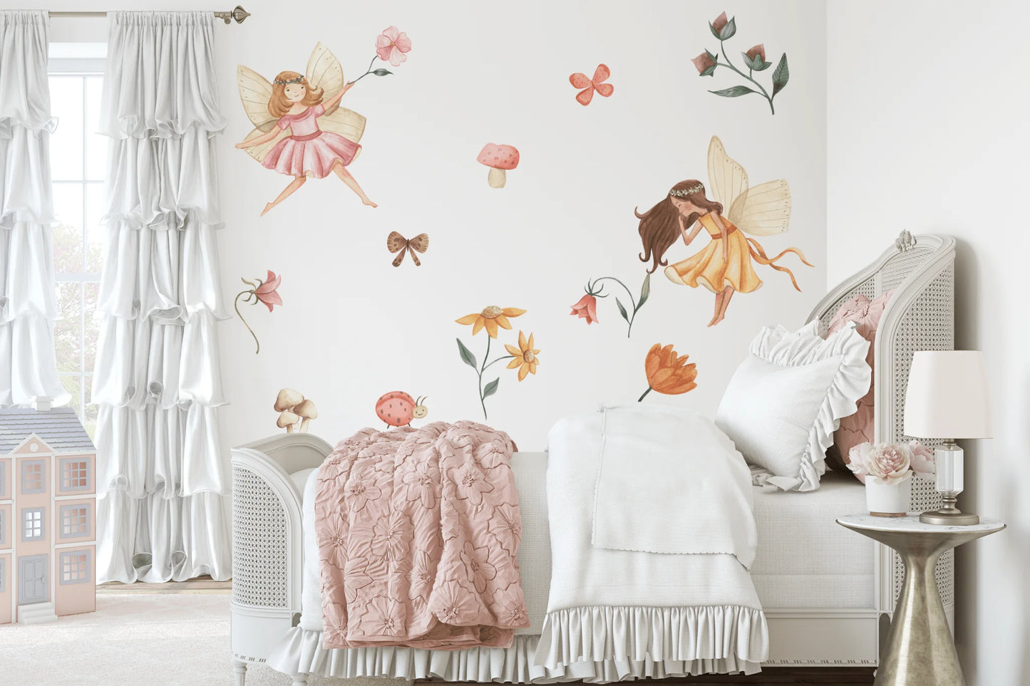 Fairy Garden Wall Stickers (Peel and Stick Decals)