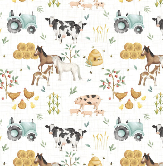 Farm Animals Removable Peel and Stick Wallpaper