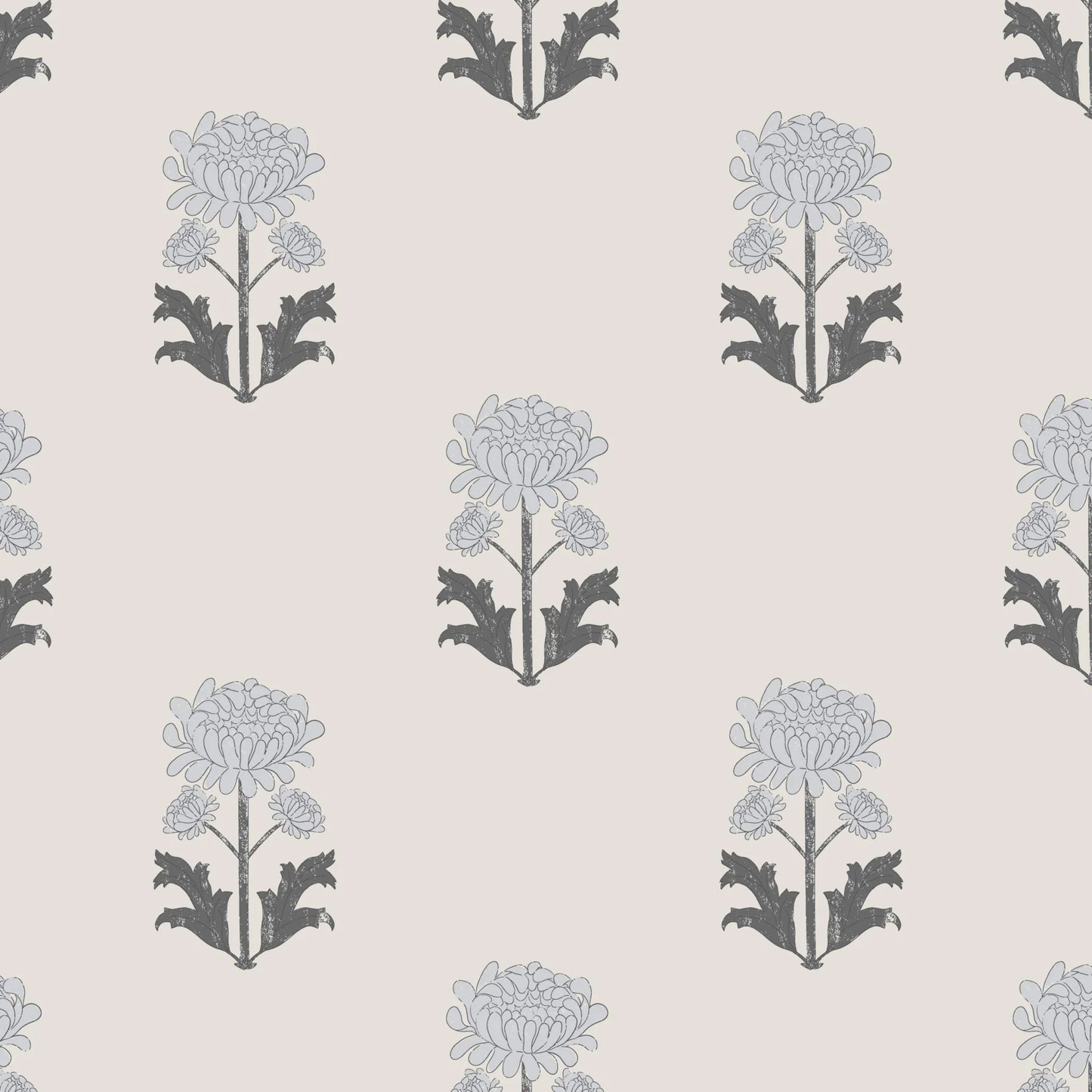 Floral Blueprint Peel and Stick Wallpaper