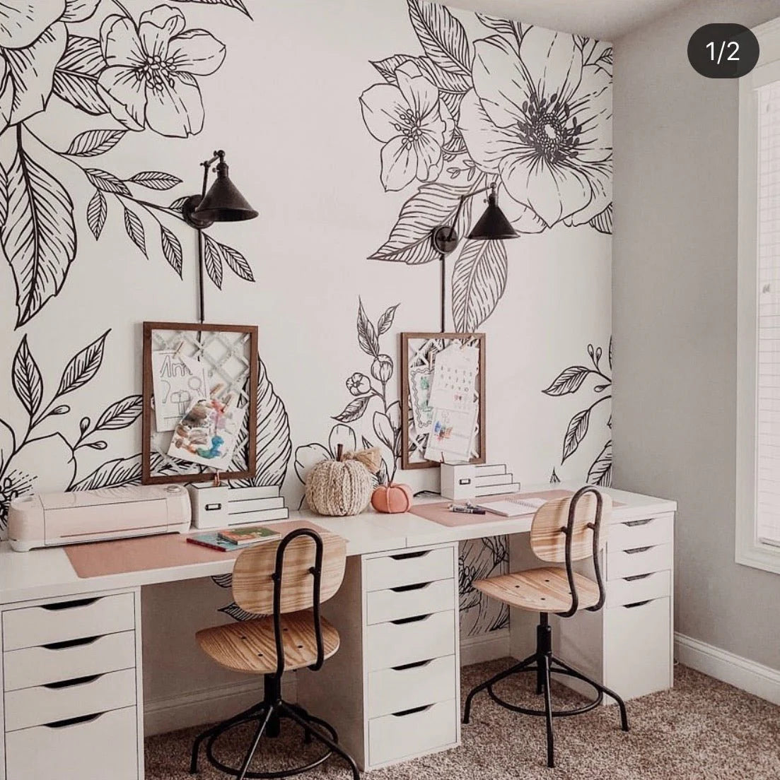 Flores del Sol Wall Mural (Peel & Stick)