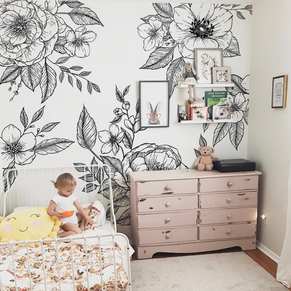 Flores del Sol Wall Mural (Peel & Stick)