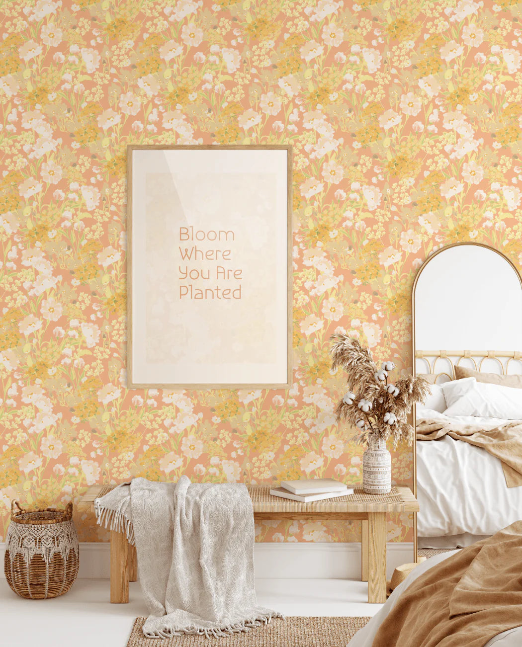 Happy Floral Peel and Stick Wallpaper