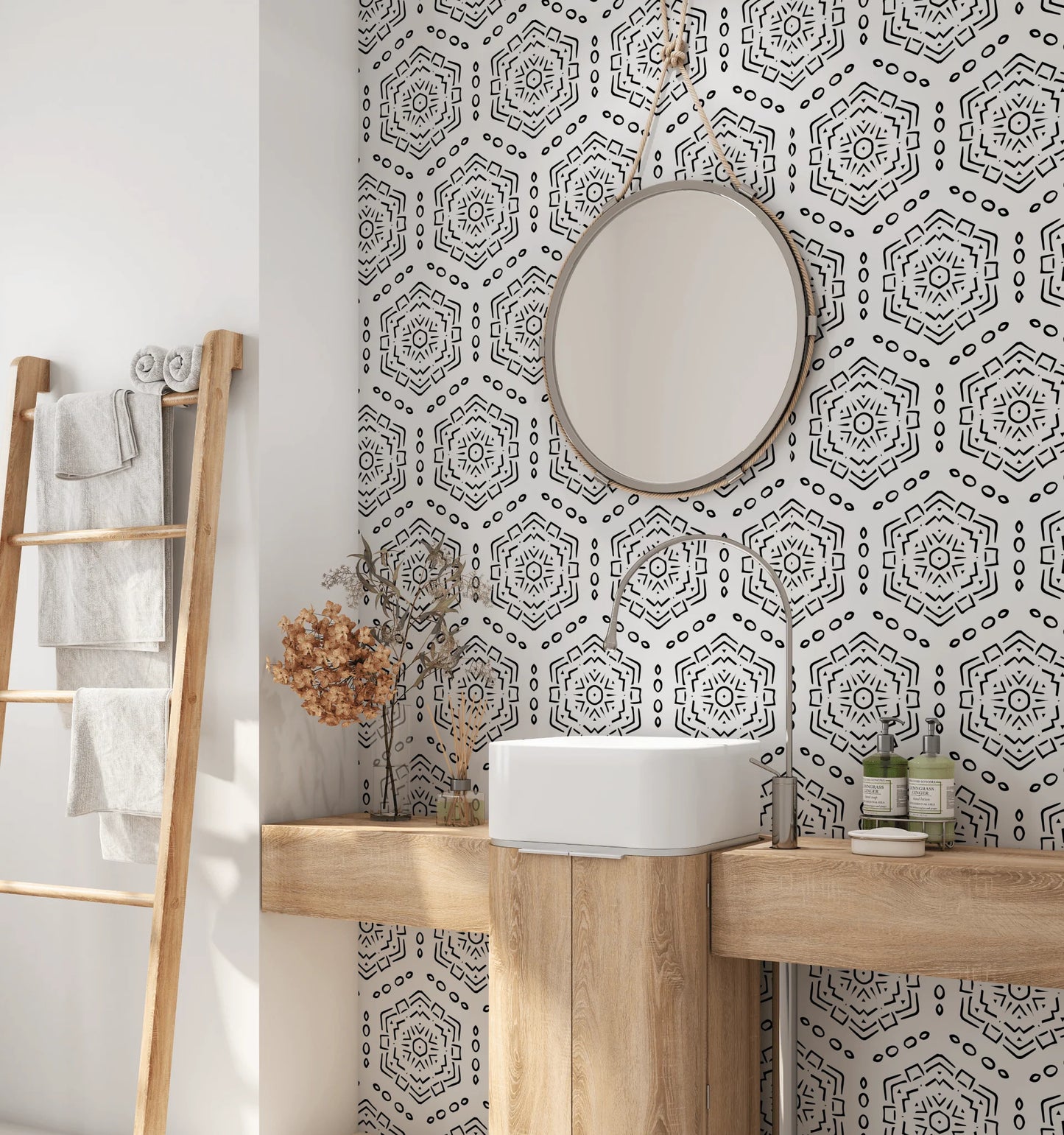 Hexagon Wallpaper, Peel & Stick and Removable