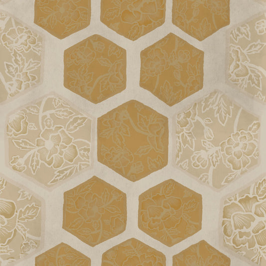 Honeycomb Flower Peel and Stick Wallpaper (Removable)