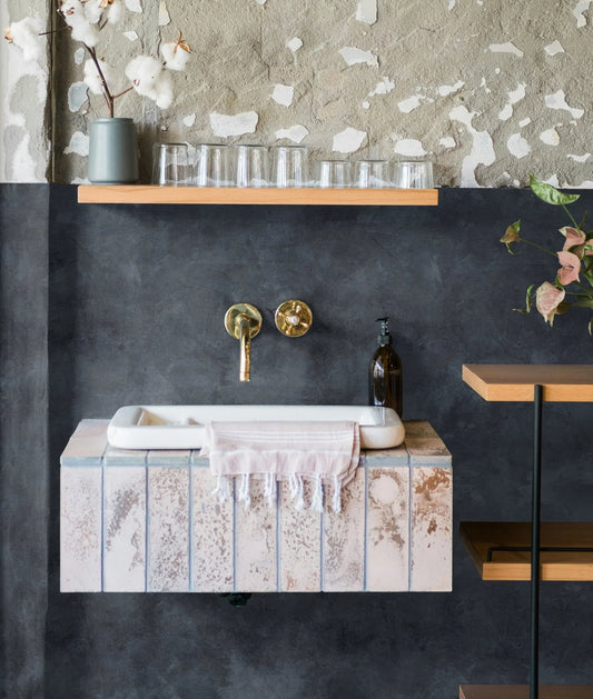 Ink Limewash Peel and Stick Wallpaper