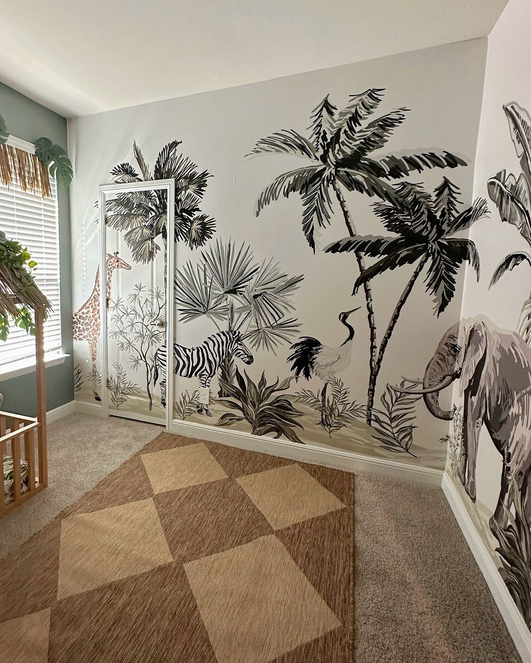 Jungle Safari Wall Mural (Peel & Stick)