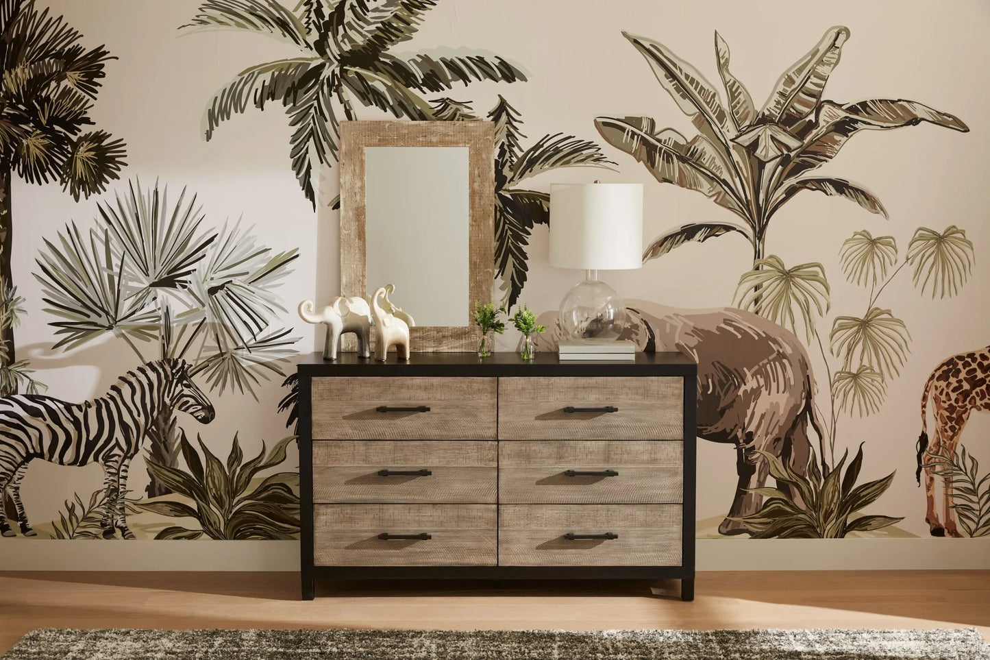 Jungle Safari Wall Mural (Peel & Stick)