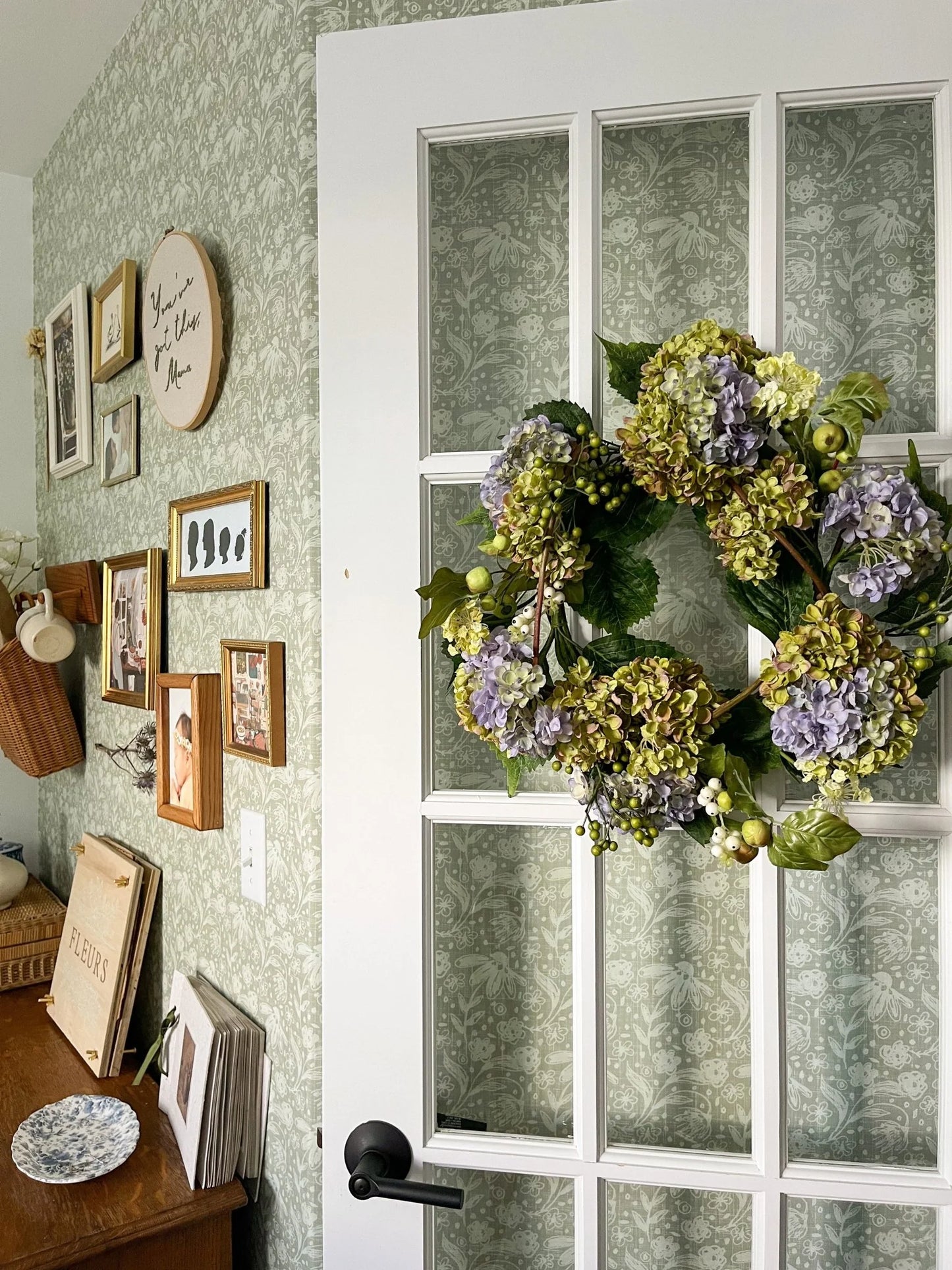 Lichen Green Peel and Stick Wallpaper