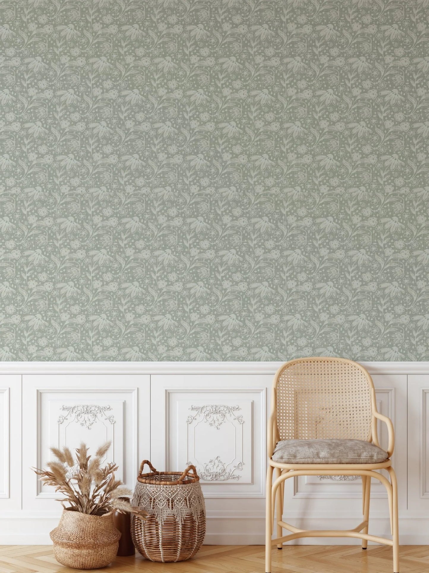 Lichen Green Peel and Stick Wallpaper