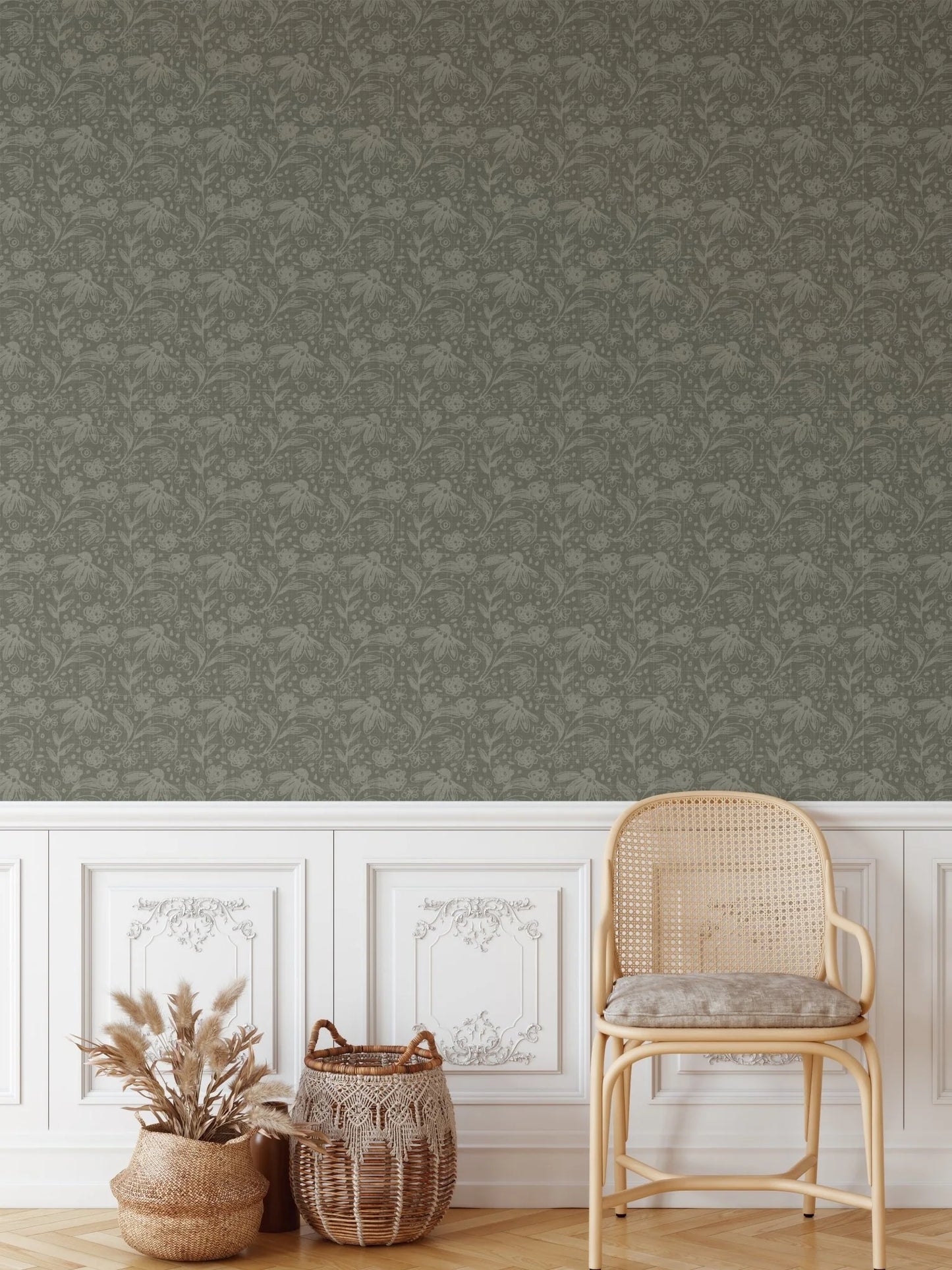 Lichen Green Peel and Stick Wallpaper
