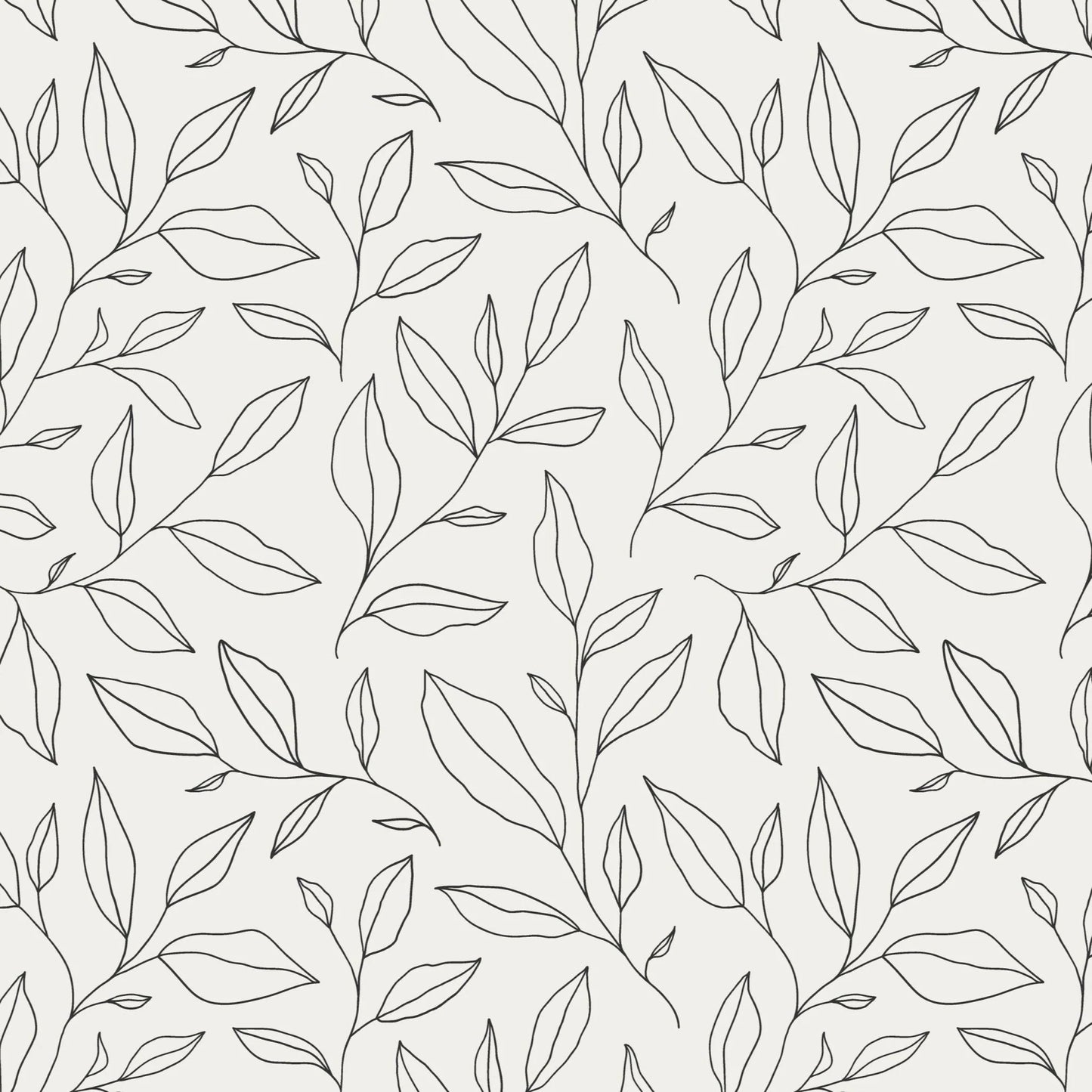 Minimal Floral Peel and Stick Wallpaper