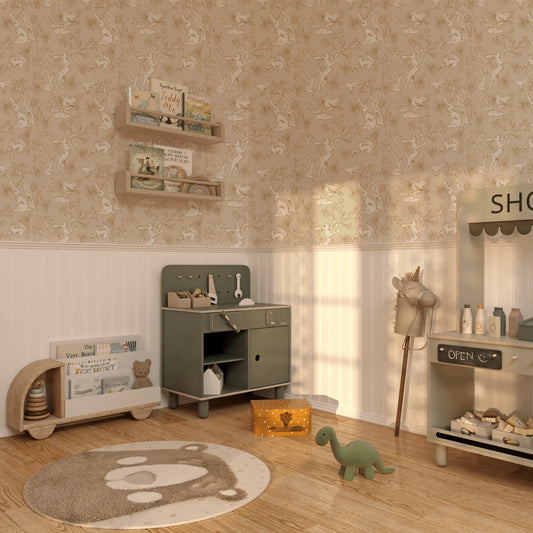 Neutral Nursery Removable Peel and Stick Wallpaper