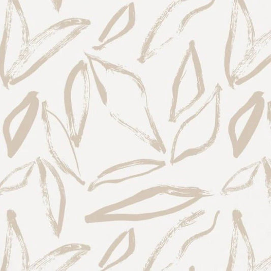 Nutmeg Leaves Peel and Stick Wallpaper