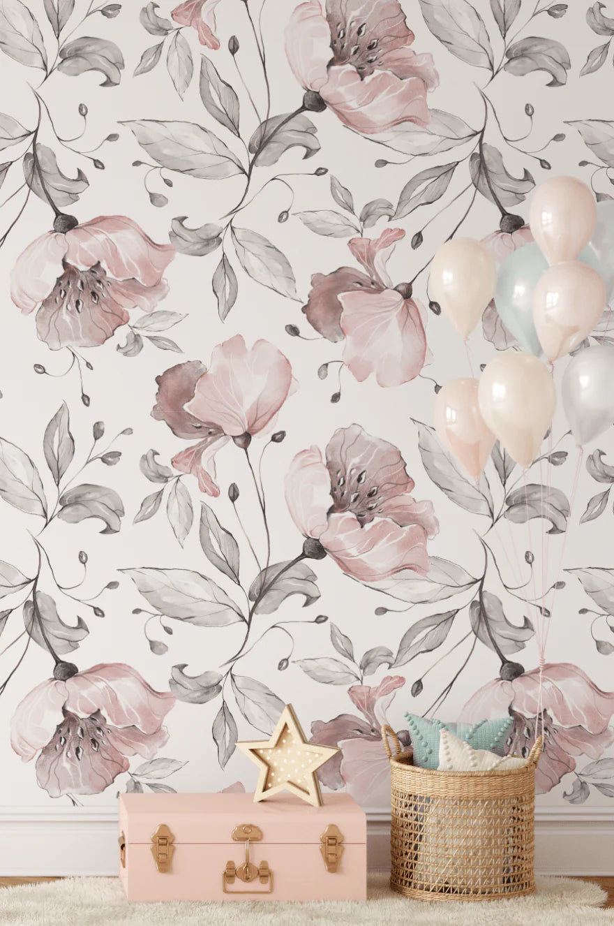 Once Upon A Flower Peel and Stick Wallpaper
