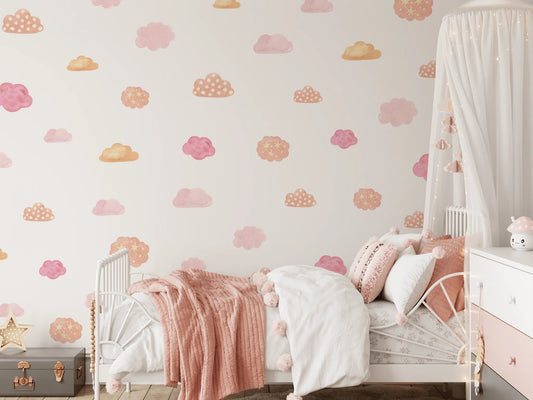Pastel Cloud Wall Stickers