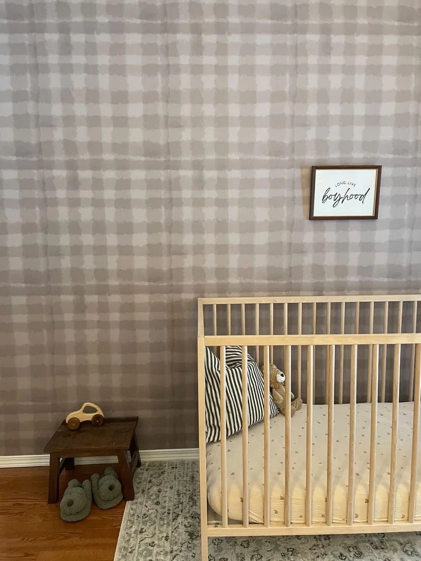 Plaid Gingham Wallpaper, Peel & Stick and Removable