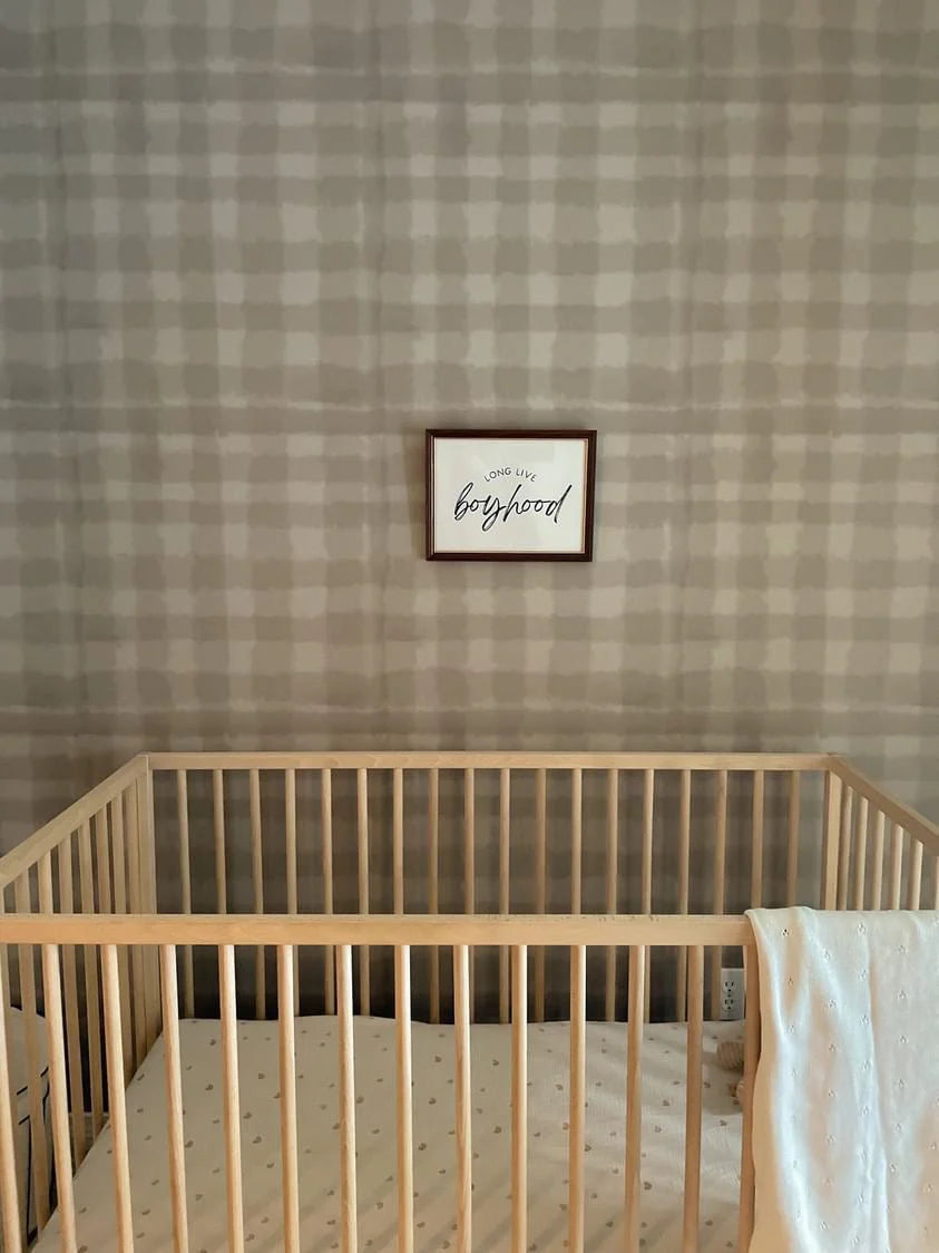 Plaid Gingham Wallpaper, Peel & Stick and Removable