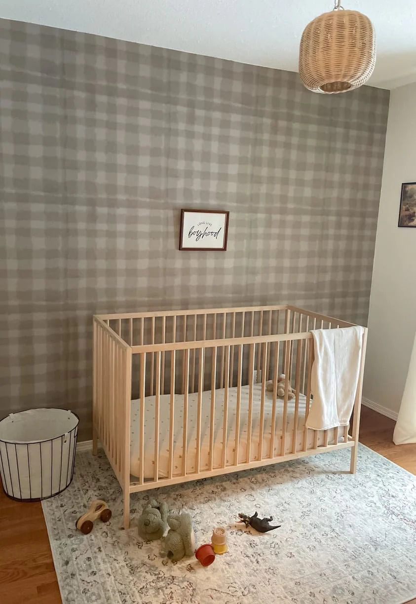 Plaid Gingham Wallpaper, Peel & Stick and Removable