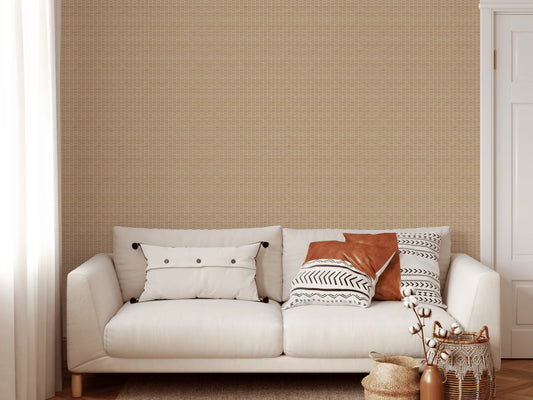 Rattan Weave Style Peel and Stick Wallpaper