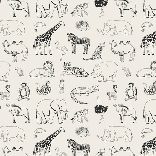 Safari Animal Peel and Stick Wallpaper