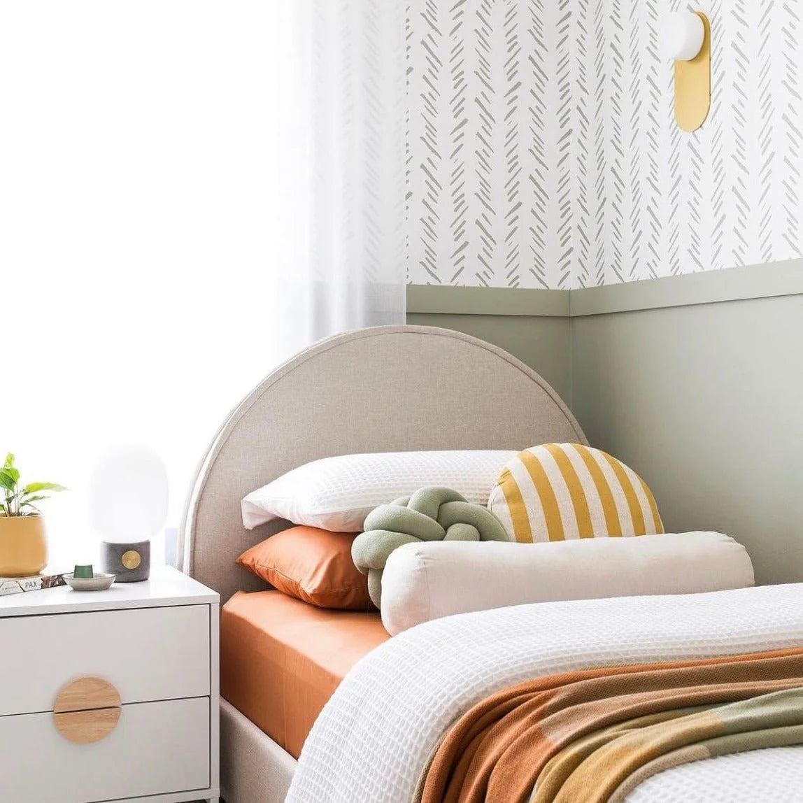 Helsinki Sage Peel and Stick Wallpaper