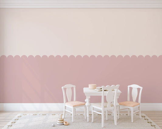 Scallop Half Wall Panels