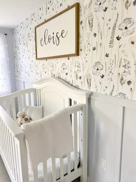 Peel and Stick Floral Wallpaper – Removable Wallpaper for Walls - Secret Garden