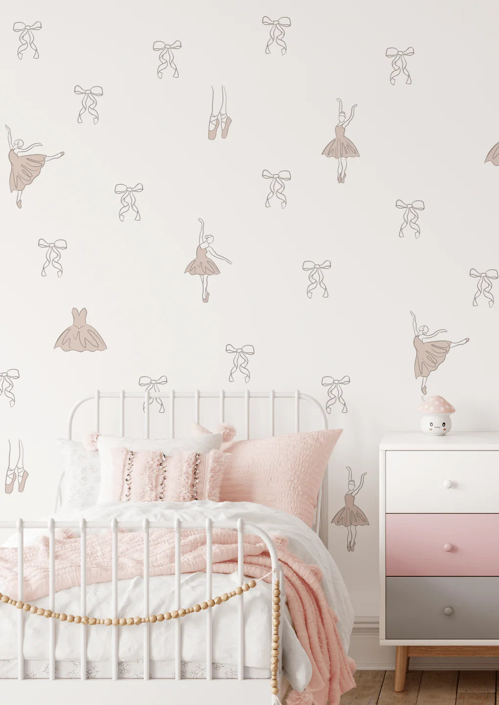 Simple Ballerina Decals (Peel and Stick Decals)