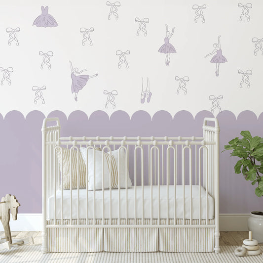 Simple Ballerina Decals (Peel and Stick Decals)