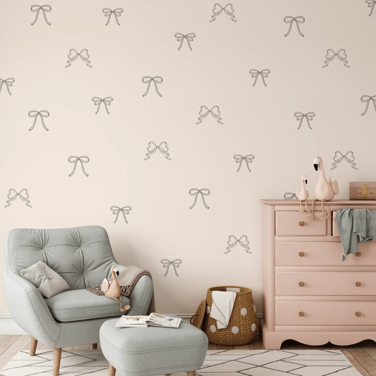 Simple Bow Wall Decals (Peel and Stick Decals)